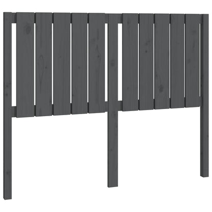 Solid Pine Grey Bed Headboard - 125.5x4x100 cm