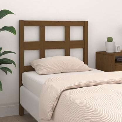 Bed Headboard Honey Brown 80.5x4x100 cm Solid Wood Pine