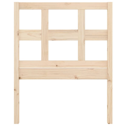 Solid Pine Wood Headboard 95.5x4x100 cm - Natural Finish