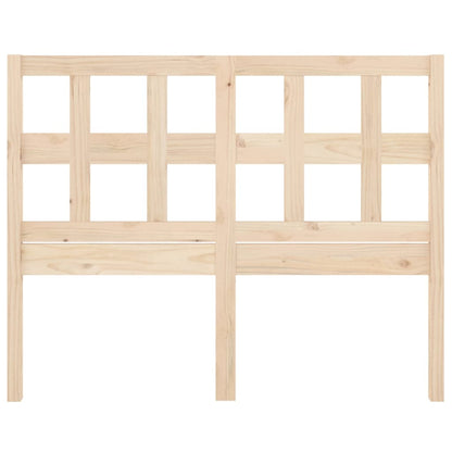 Solid Pine Wood Headboard, 125.5x4x100 cm - Natural Finish