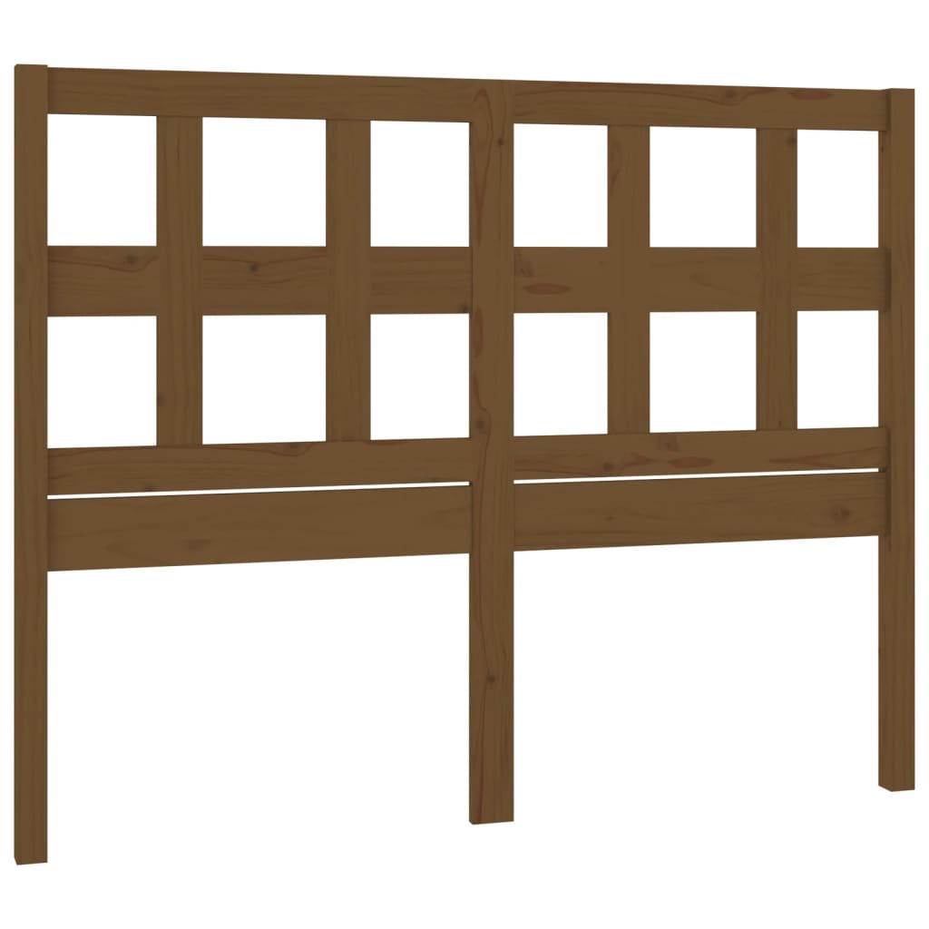 Solid Pine Bed Headboard in Honey Brown - 125.5x4x100 cm