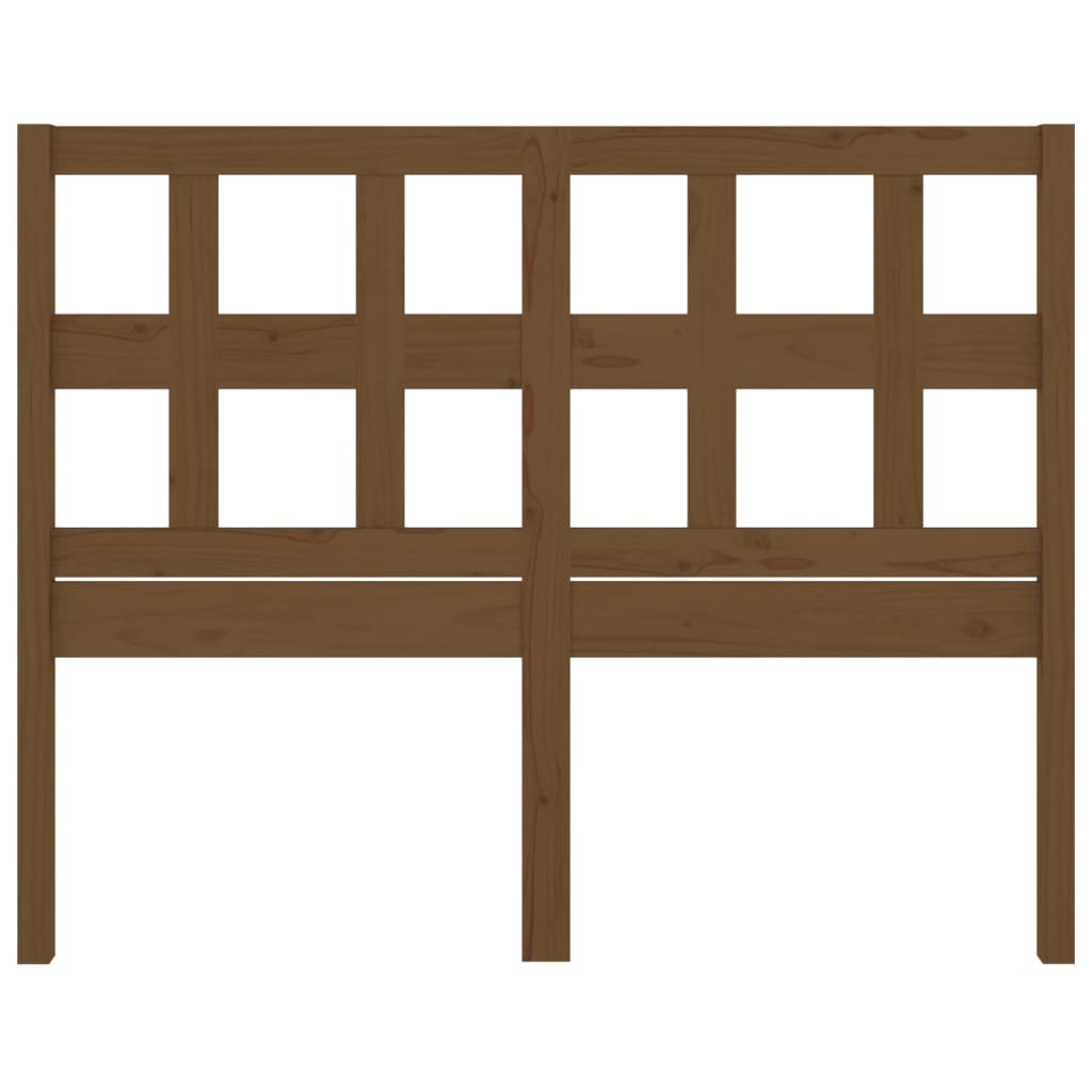 Solid Pine Bed Headboard in Honey Brown - 125.5x4x100 cm