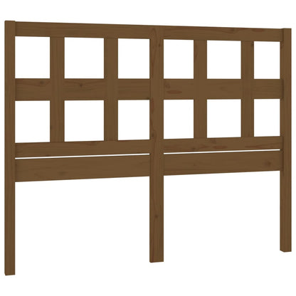 Solid Pine Bed Headboard, Honey Brown - 145.5x4x100 cm