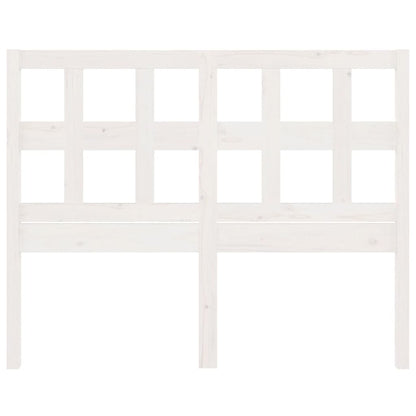 Solid Pine Wood White Bed Headboard - 165.5x4x100 cm