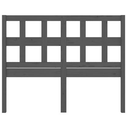 Solid Pine Wood Grey Bed Headboard, 165.5x4x100 cm