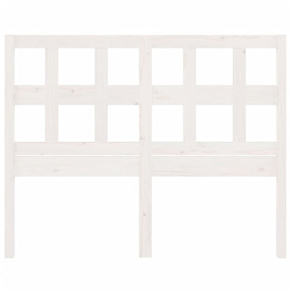 Solid Pine Wood Bed Headboard, White 205.5x4x100 cm