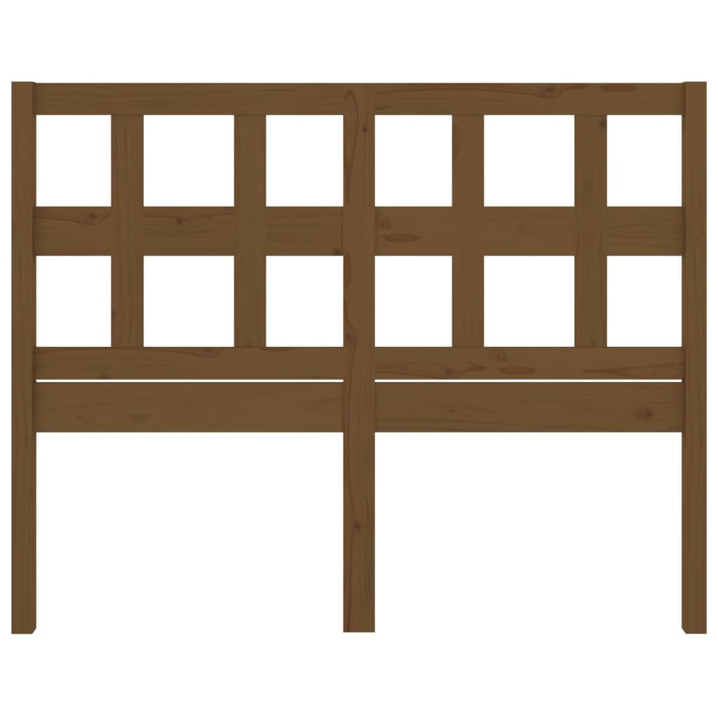 Solid Wood Pine Bed Headboard - Honey Brown, 205.5x4x100 cm