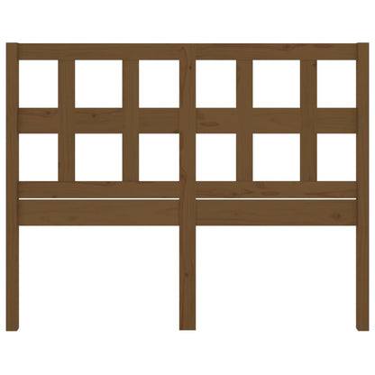 Solid Wood Pine Bed Headboard - Honey Brown, 205.5x4x100 cm