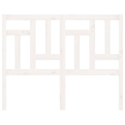 Solid Wood White Bed Headboard - 125.5x4x100 cm Pine