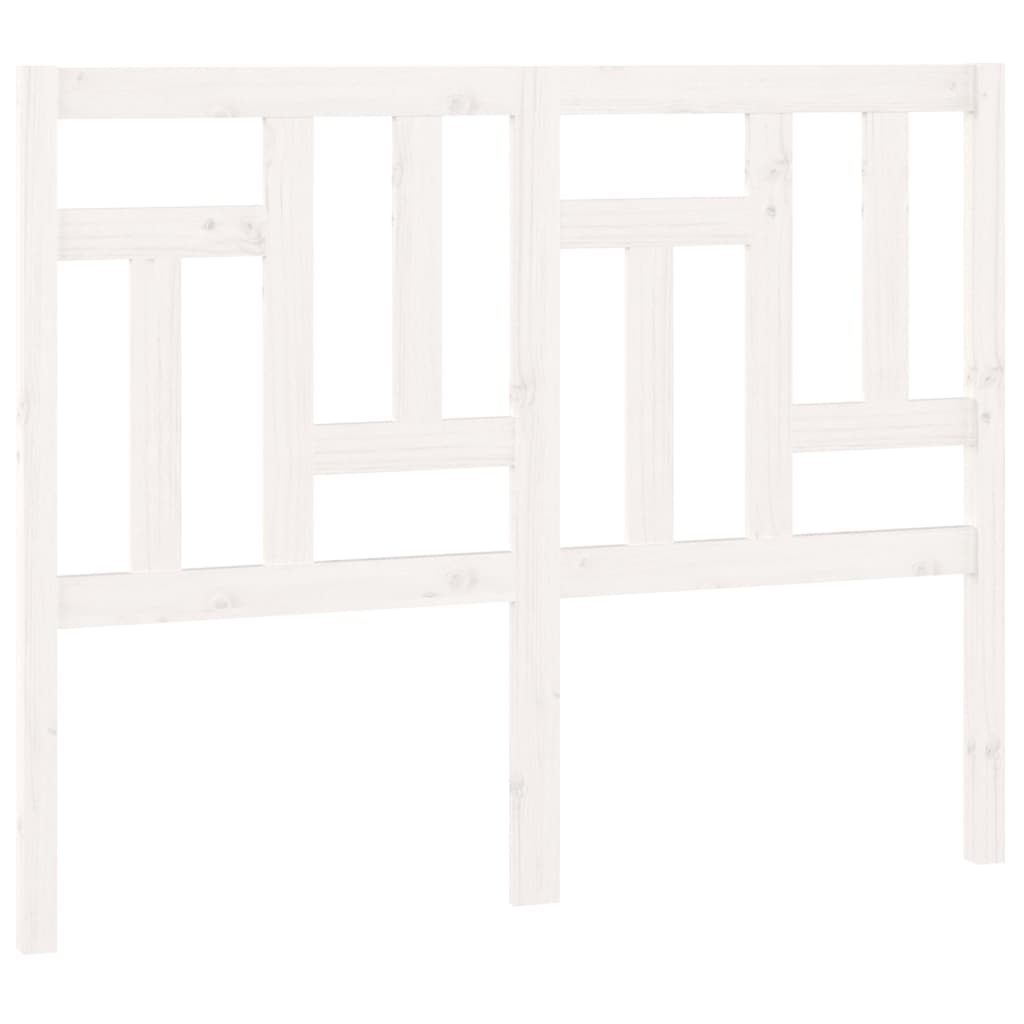 Solid Pine White Bed Headboard, 145.5x4x100 cm