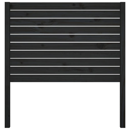Solid Pine Black Headboard 81x4x100 cm - Elegant Bedroom Decor