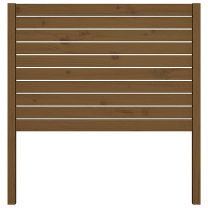 Solid Pine Bed Headboard, Honey Brown, 106x4x100 cm