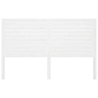 Solid Pine Wood Headboard, White 126x4x100 cm – Elegant & Sturdy