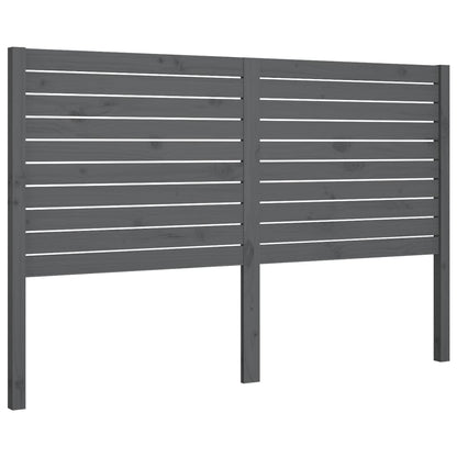 Solid Pine Grey Headboard 126x4x100 cm - Stylish & Sturdy Design