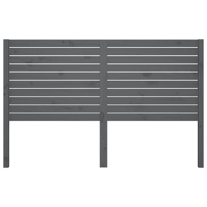 Solid Pine Grey Headboard 126x4x100 cm - Stylish & Sturdy Design