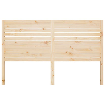 Solid Pine Wood Bed Headboard 141x4x100 cm - Natural Finish