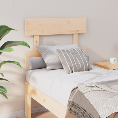 Solid Wood Pine Bed Headboard - 78.5x3x81 cm Sturdy Design
