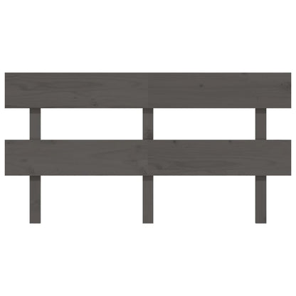 Solid Pine Grey Headboard 154x3x81 cm - Stylish Bedroom Accent