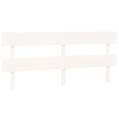 Solid Pine White Bed Headboard, 184x3x81 cm, Elegant Design