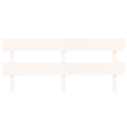Solid Pine White Bed Headboard, 184x3x81 cm, Elegant Design