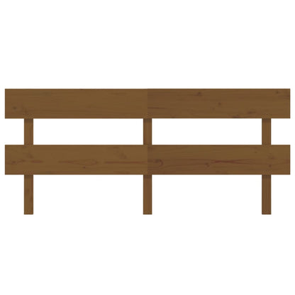 Solid Wood Pine Bed Headboard, Honey Brown, 204x3x81 cm