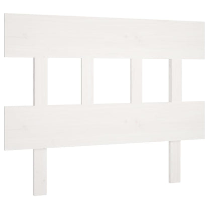 Solid Pine Wood Headboard, White, 103.5x3x81 cm - Stylish Bedroom Décor