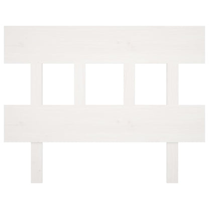 Solid Pine Wood Headboard, White, 103.5x3x81 cm - Stylish Bedroom Décor