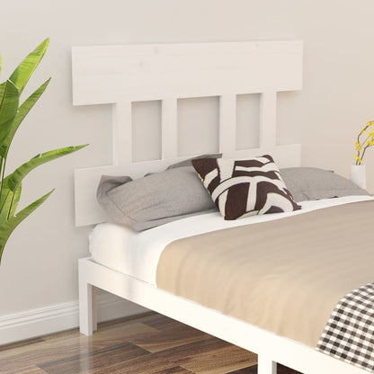 Solid Pine Wood Headboard, White, 103.5x3x81 cm - Stylish Bedroom Décor