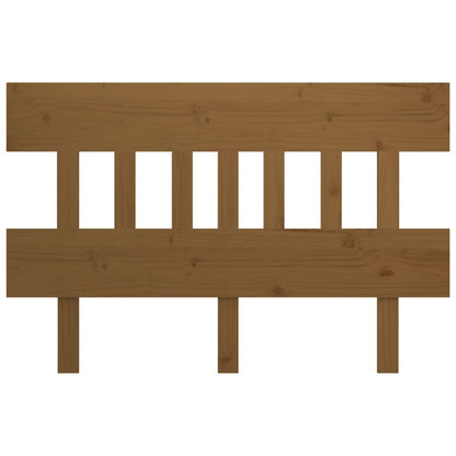 Solid Pine Wood Honey Brown Bed Headboard 123.5x3x81 cm