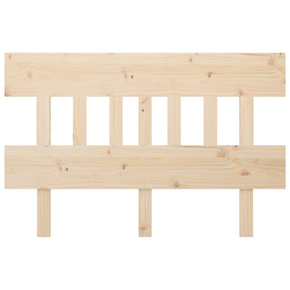 Solid Pine Wood Bed Headboard 143.5x3x81 cm - Natural Finish