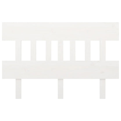 Solid Pine Wood Bed Headboard - White, 143.5x3x81 cm