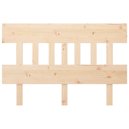 Solid Pine Wood Bed Headboard 183.5x3x81 cm - Natural Finish