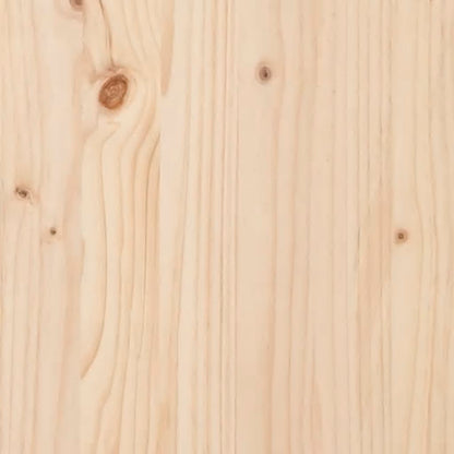 Solid Pine Wood Bed Headboard 183.5x3x81 cm - Natural Finish