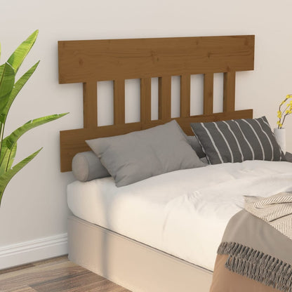 Solid Pine Wood Bed Headboard, Honey Brown, 183.5x3x81 cm