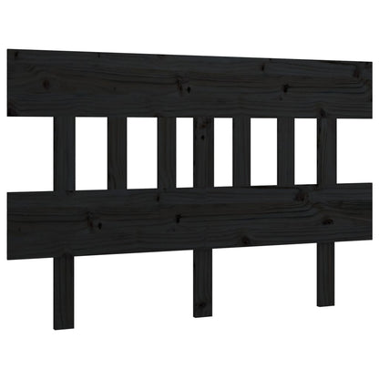 Solid Pine Black Headboard - 183.5x3x81 cm | Stylish & Durable