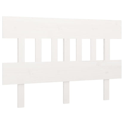 Solid Pine White Headboard - 203.5x3x81 cm