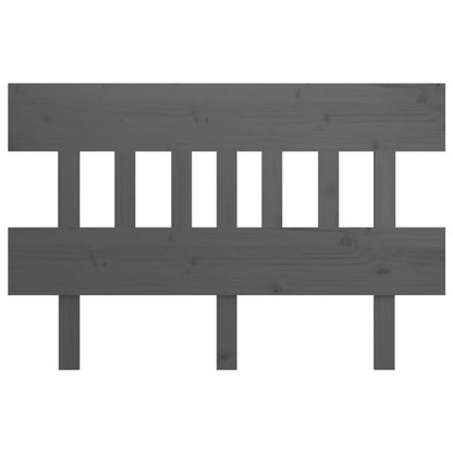 Solid Pine Grey Bed Headboard - 203.5x3x81 cm