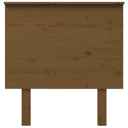 Solid Wood Pine Bed Headboard, Honey Brown, 79x6x82.5 cm