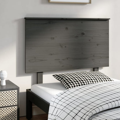 Solid Pine Grey Headboard 104x6x82.5 cm - Stylish & Durable