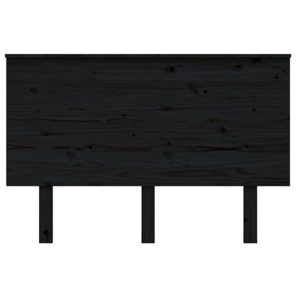 Solid Pine Black Headboard - 124x6x82.5 cm Stylish Design