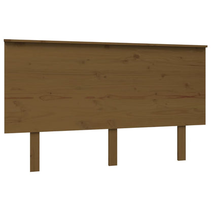 Solid Pine Bed Headboard, Honey Brown, 139x6x82.5 cm