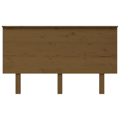 Solid Pine Bed Headboard, Honey Brown, 139x6x82.5 cm