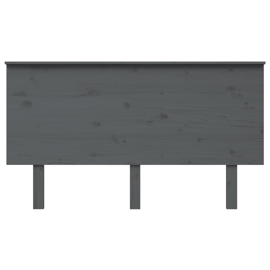 Solid Pine Grey Headboard 144x6x82.5 cm - Elegant Bedroom Decor