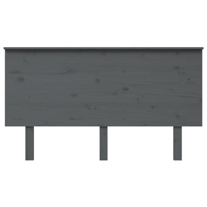 Solid Pine Grey Headboard 144x6x82.5 cm - Elegant Bedroom Decor