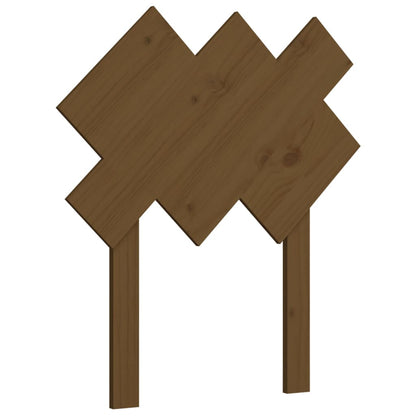Solid Pine Bed Headboard, Honey Brown, 72.5x3x81 cm