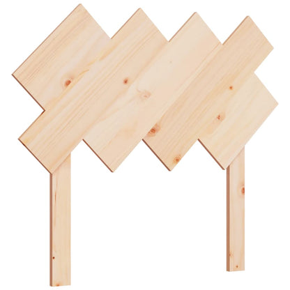 Solid Pine Wood Bed Headboard 92x3x81 cm - Natural Finish