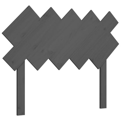Solid Pine Grey Bed Headboard 104x3x80.5 cm