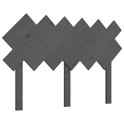 Solid Pine Wood Grey Headboard, 122.5x3x80.5 cm - Stylish & Durable