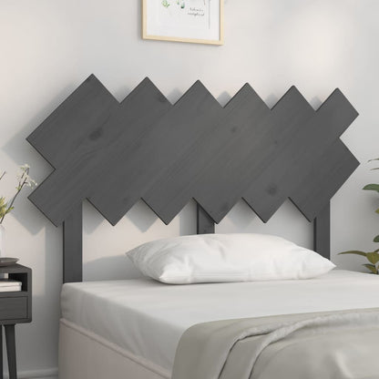 Solid Pine Wood Grey Headboard, 122.5x3x80.5 cm - Stylish & Durable