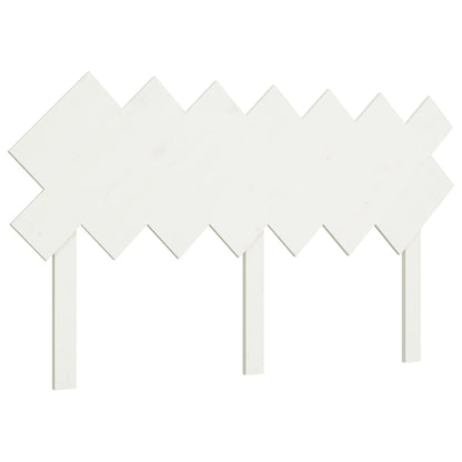 Solid Pine Bed Headboard in White, 141x3x80.5 cm